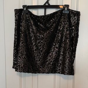 1.STATE Black Skirt with Clean Label Detail